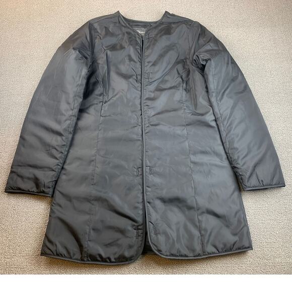 Eddie Bauer Women's S Black Quilted Lined Coat Outerwear‎ Jacket - Picture 1 of 9